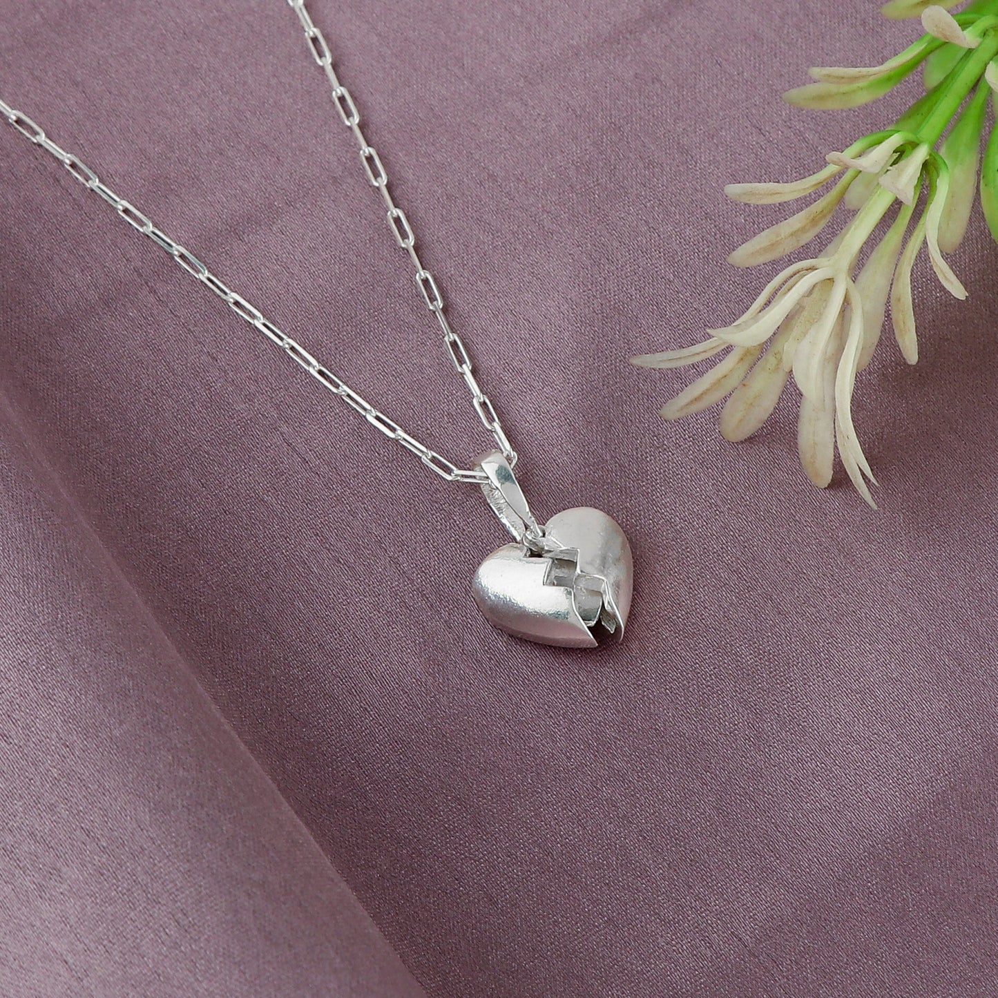 Unbreakable Bond – 925 Silver Engravable Heart Pendant