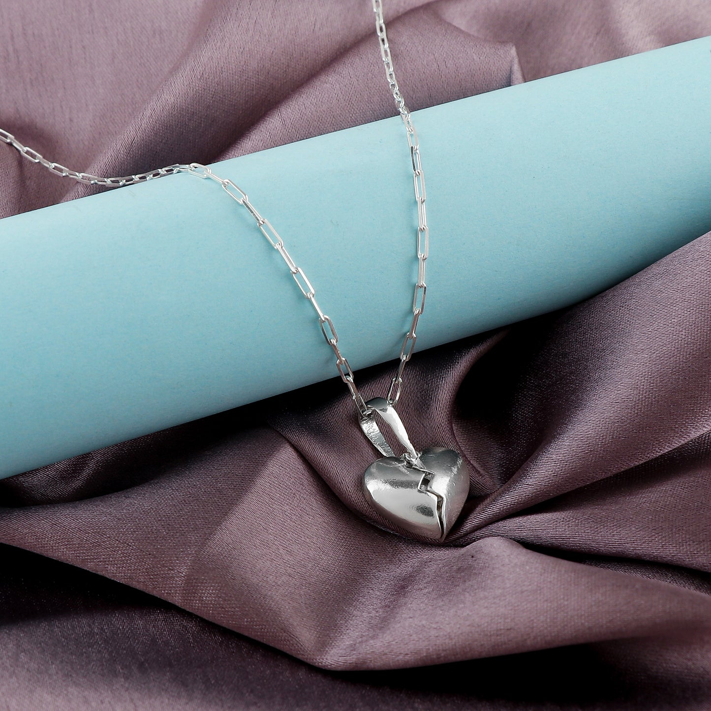 Unbreakable Bond – 925 Silver Engravable Heart Pendant